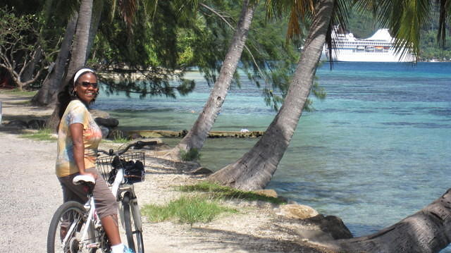 Our 12 mile bike ride on Moorea