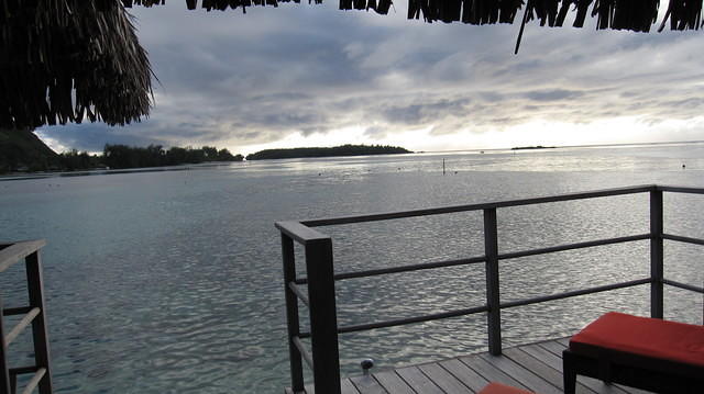 View from our overwater bungelow
