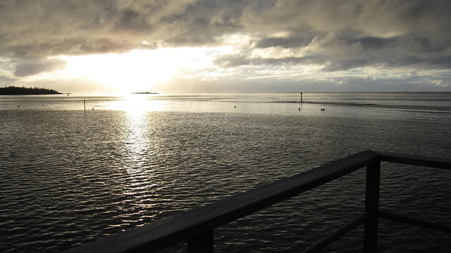 View from our overwater bungelow