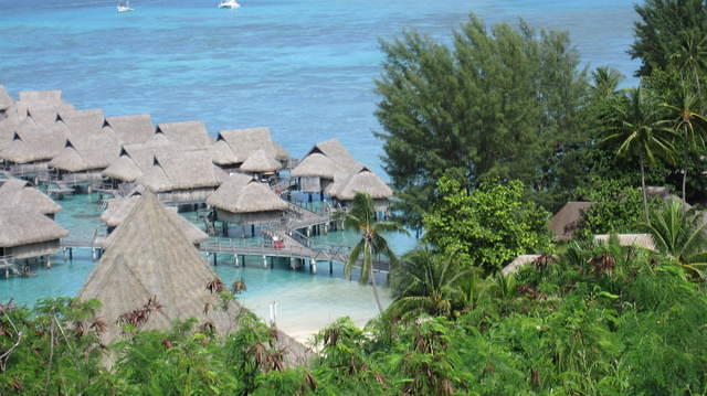The Sofitel overwater bungelows
