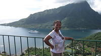 Lenora on Magic Mountain in Moorea